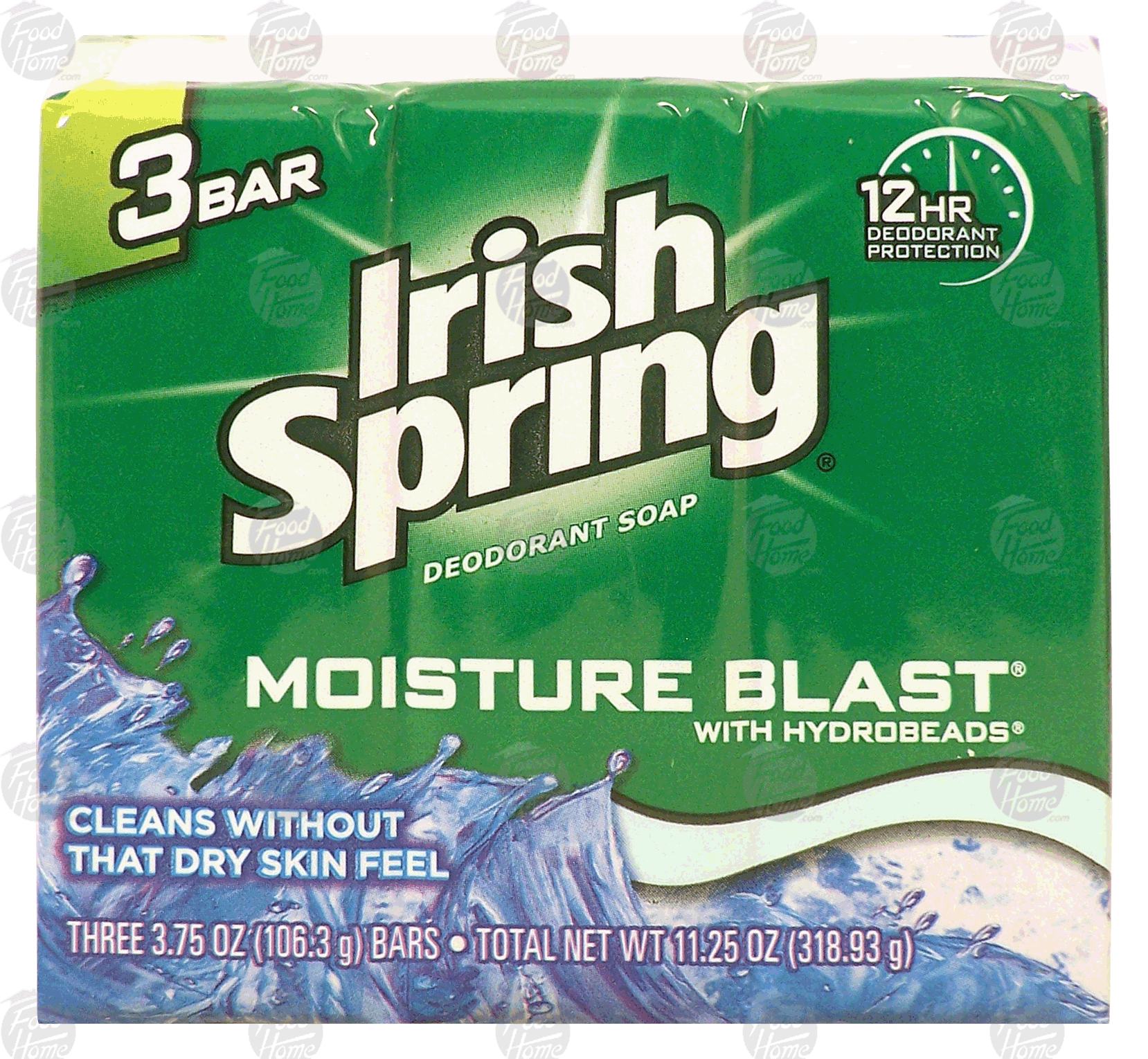 Irish Spring Deodorant Soap moisture blast with hydrobeads, soap bar Full-Size Picture